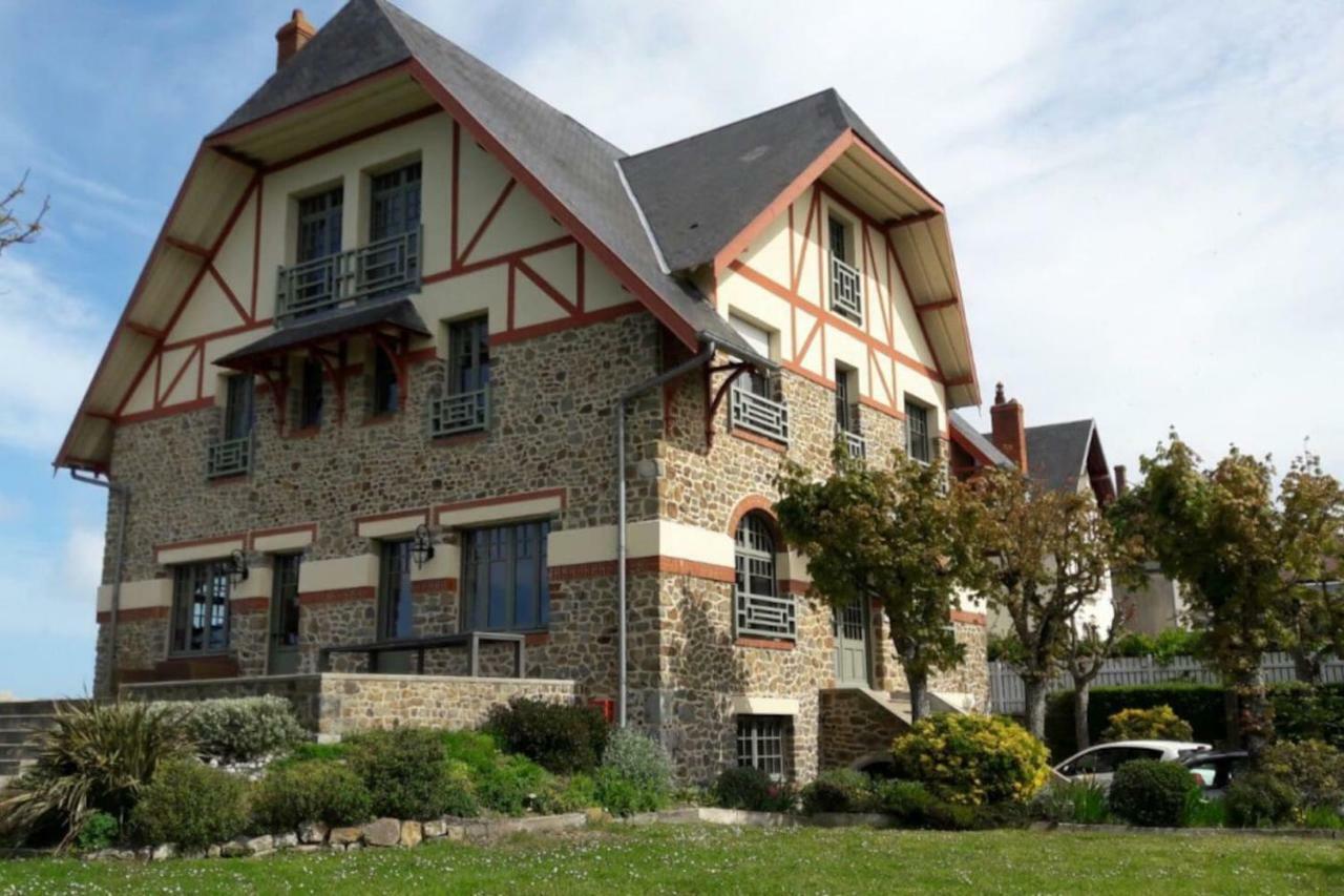 Les Roches Grises, Luxueuse Villa Face Mer, 4Etoiles, Spa Et Jardin Panoramique, Societe La Clef Decamp Granville Exterior foto